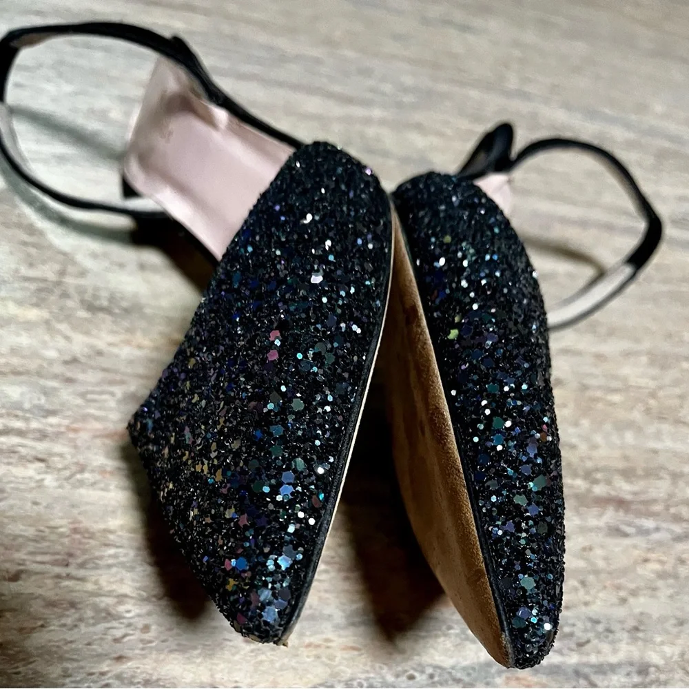 Kate Spade Black Glitter Heels - Picture 10 of 16